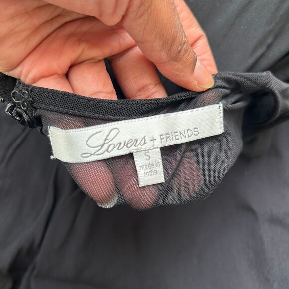 Lovers and Friends Black Wildfire Mini Dress Size Small - Picture 8 of 10